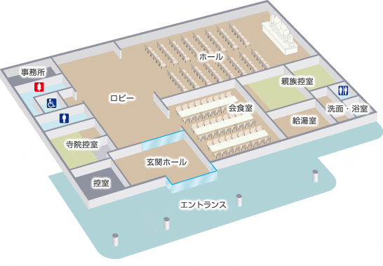 豊岡ホール館内地図